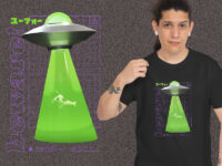 Alien Spaceship And Cow