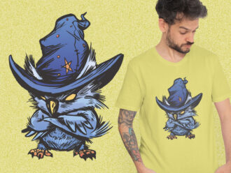 Angry Owl With Witch