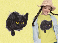 Black Cat Coming Out Hole kaos