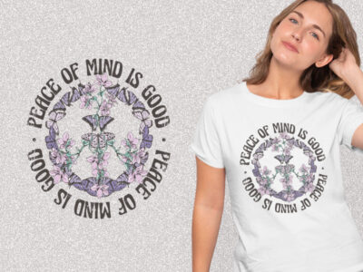 Butterfly Peace Sign Nature kaos