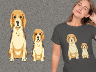 Cut Beagle Dog Puppies kaos