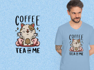 Cute Coffee Tea Cat