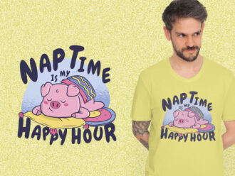 Cute Nep Time Pig