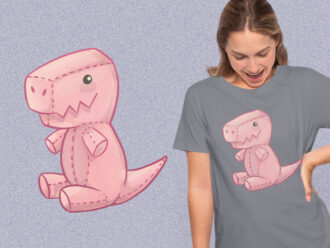 Cut Plush T-Rex
