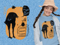 Dramatic Bird Abstract kaos