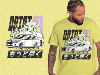 Drifting Japanese Car