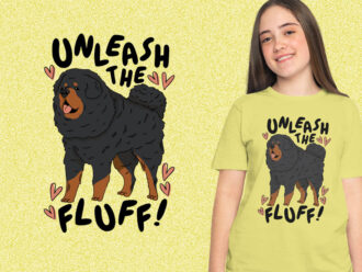 Fluffy Dog Quote kaos