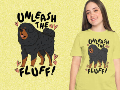 Fluffy Dog Quote kaos