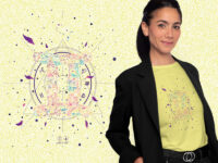 Gemini Floral Zodiac Sign