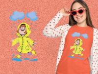 Girl In The Rain Psd