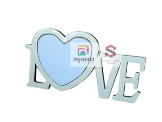 sablon Globulite Love dengan desain atau foto sendiri