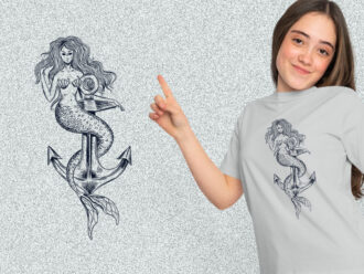 Hand Drawn Mermaid