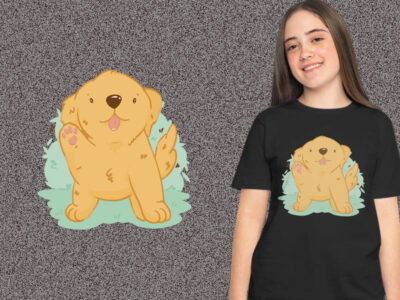 Kawaii Golden Retirever Dog kaos