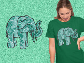 Mandala Elephant Animal kaos
