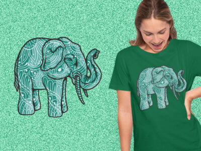 Mandala Elephant Animal kaos
