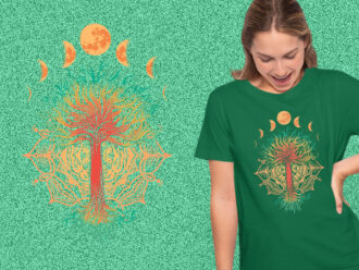 Moon Phases Mandala Nature
