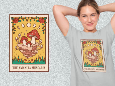 Mushroom Tarot Card kaos