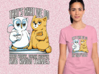 Owl And Cat Animal Friends