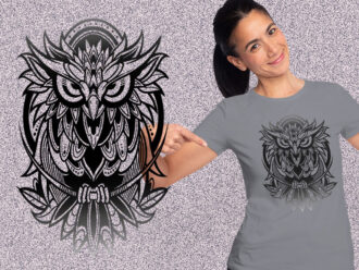 Owl Bird Animal Tribal