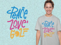 Peace Love Golf kaos