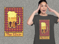 Pixel Tarot Card Beer Drink