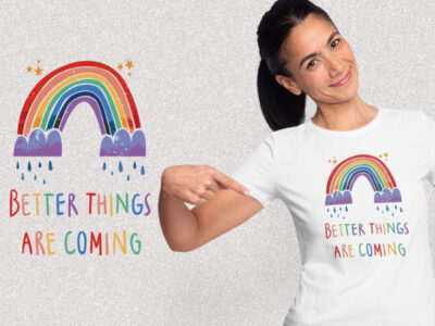 Rainbow Rain Motivational kaos