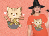 Ramen Cat Cute kaos