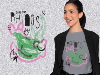 Rhino Skull kaos