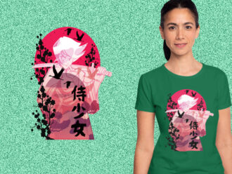 Samurai Woman kaos