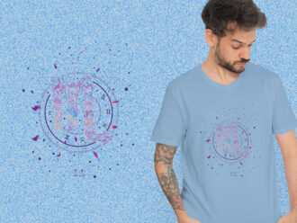 Scorpio Floral Zodiac Sign kaos
