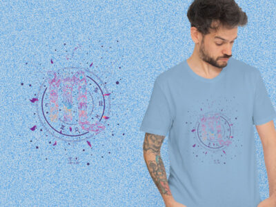 Scorpio Floral Zodiac Sign kaos