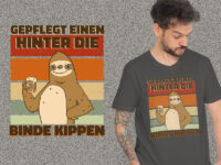 Sloth Animal Drinking Beer kaos