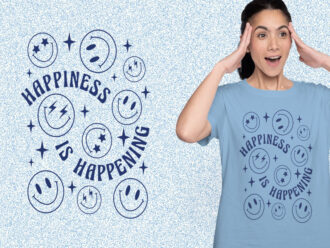 Smiley Faces Happiness kaos