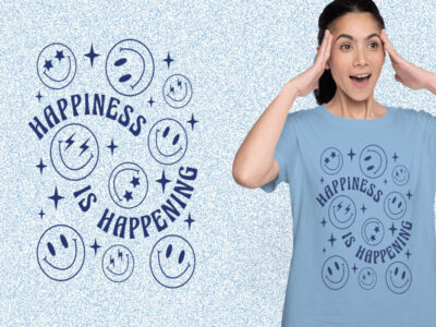 Smiley Faces Happiness kaos