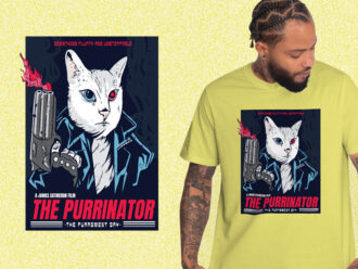 The Purrinator Parody Action Cat kaos