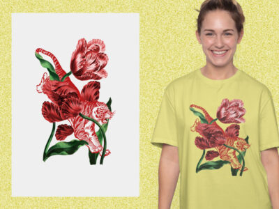 Tiger Flowers kaos