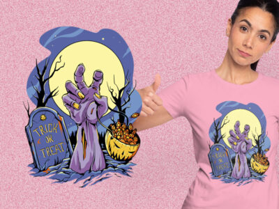 Zombie's Hand Halloween kaos